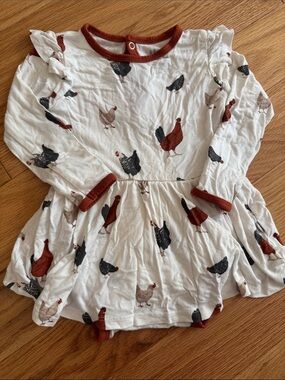 Kyte BABY Long-Sleeve Bodysuit Twirl Dress